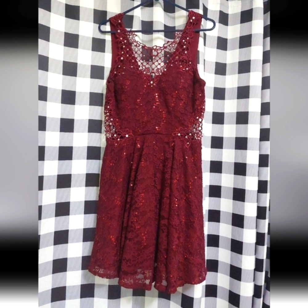 Maroon Homecoming Dress size 13